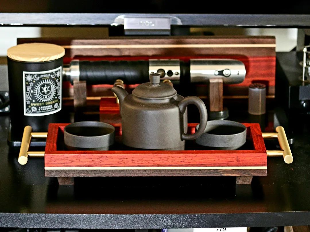 Another tea tray! #tea #serving #tray #padauk #paruvianwalnut #maple #woodworking #wood #makestuff
